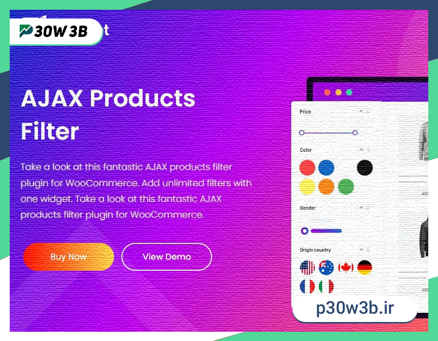 دانلود افزونه BeRocket AJAX Products Filter برای ووکامرس